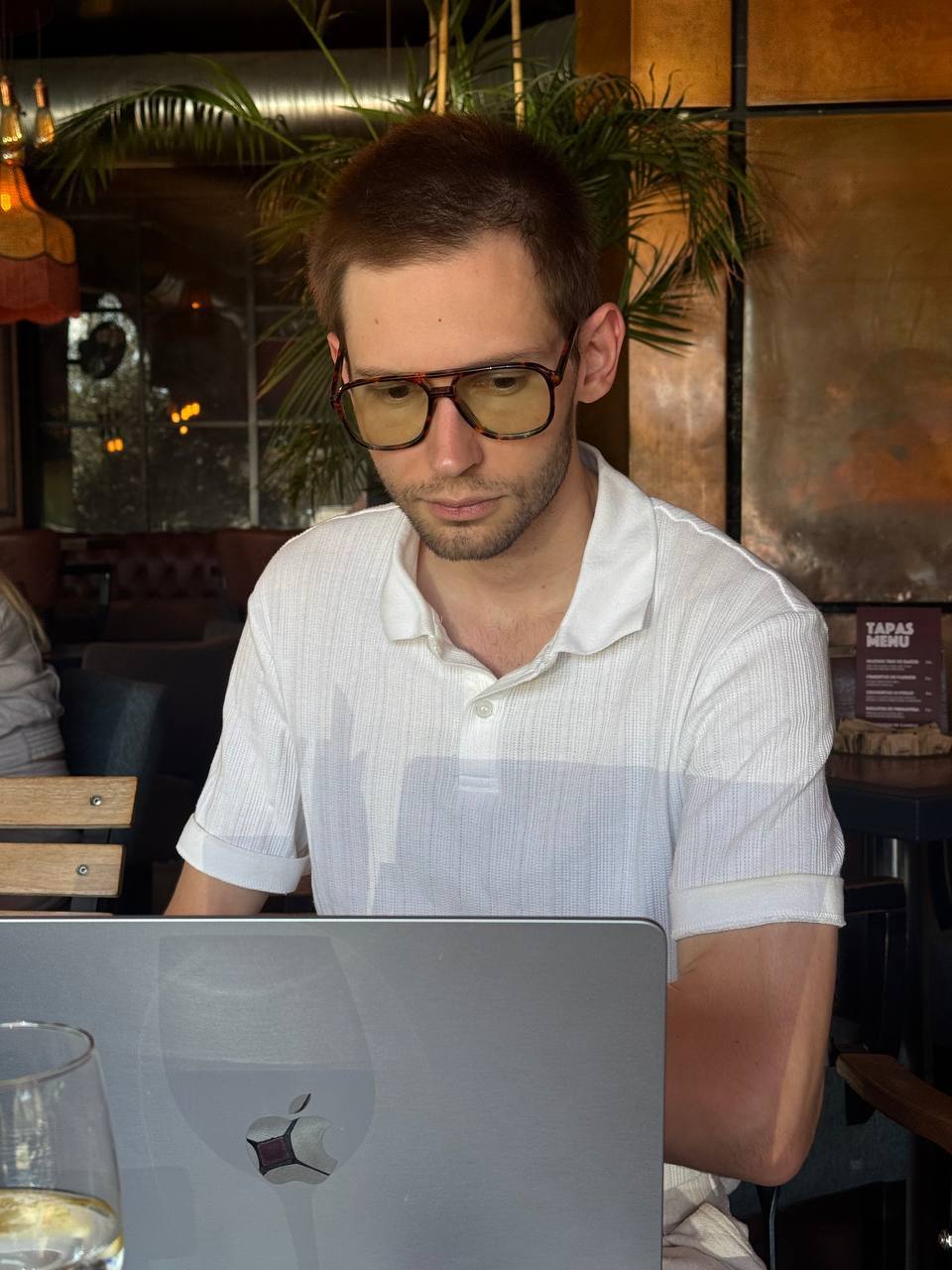 Maksim Ilin working on an AI product