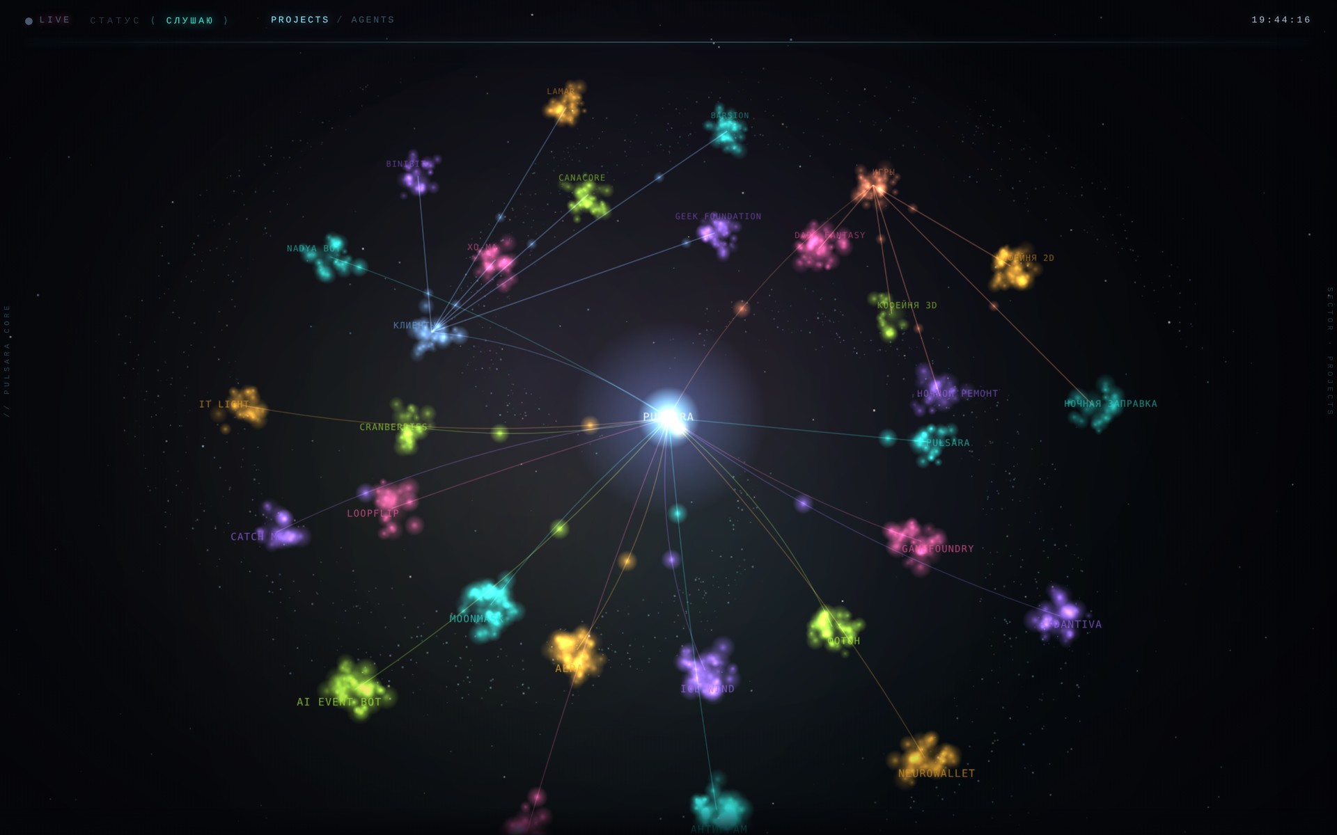 Pulsara: voice AI assistant with a project graph